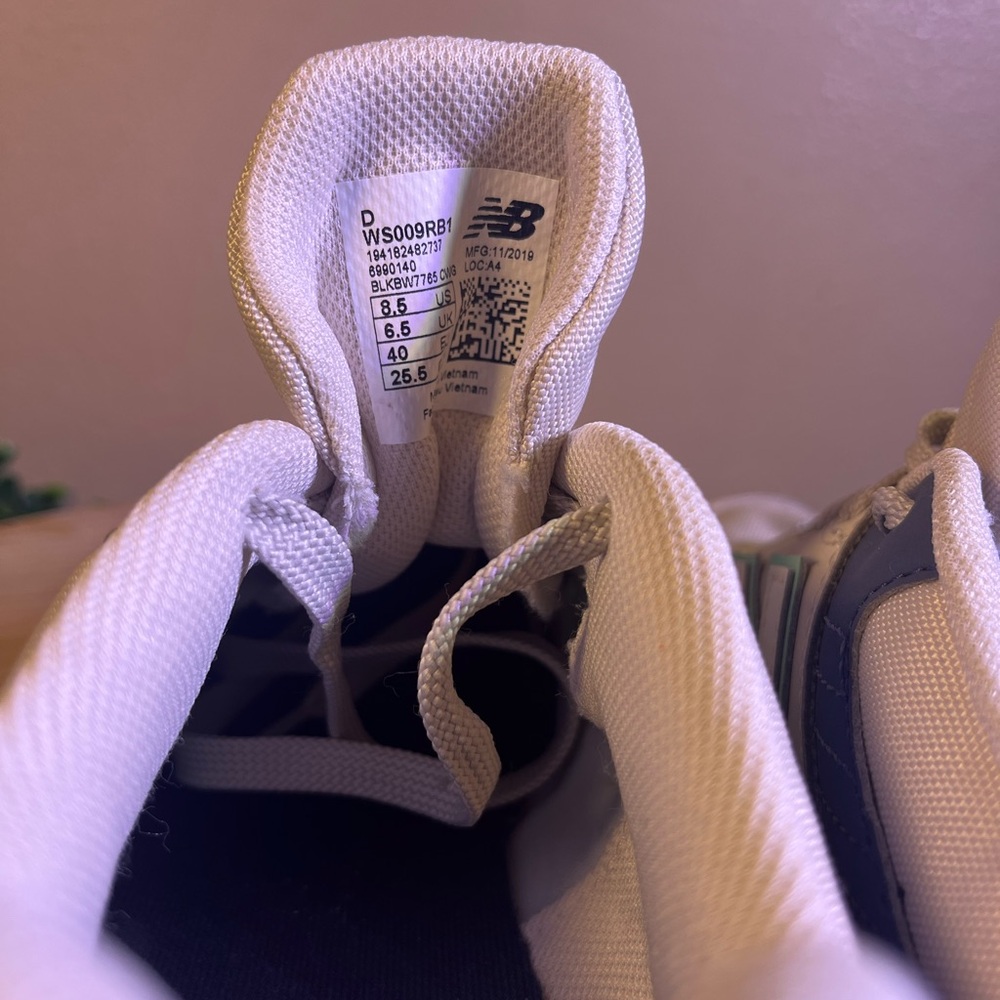 🔥 NEW BALANCE WS009RB1 WOMENS RUNNING SHOES BEIGE LEATHER SUEDE SIZE 8.5 NWOT - Picture 9 of 9